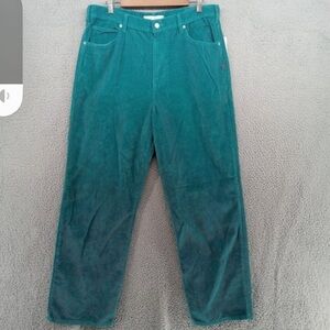 BDG wide leg Teal Corduroy Pants